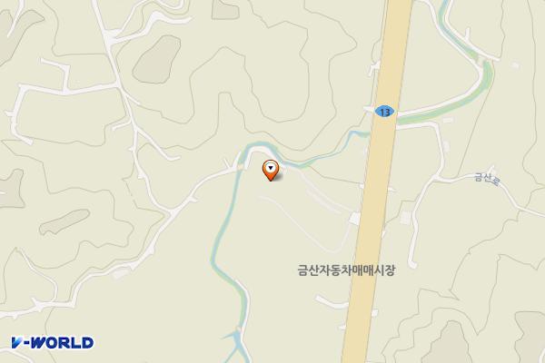 새금산장례식장 위치 지도 — 충청남도 금산군 금산읍 상리49번지 2호