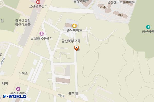 송 외과 위치 지도 — 충청남도 금산군 금산읍 비범1길 20