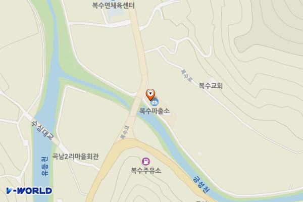 복수파출소 위치 지도 — 충청남도 금산군 금성면 양전리461번지 5호