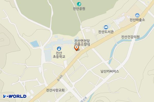 금산소방서 복진119안전센터 화장실 위치 지도 — 충청남도 금산군 진산면 읍내로 47-1