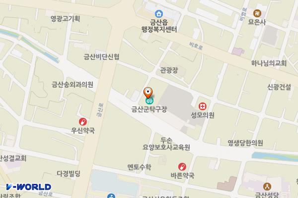 디엔에스 프라자 위치 지도 — 충청남도 금산군 금산읍 후곤천길 73