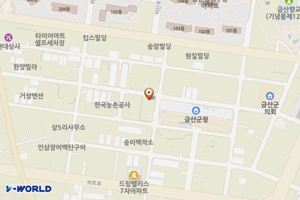 남이치안센타 위치 지도 — 충청남도 금산군 금산읍 상리