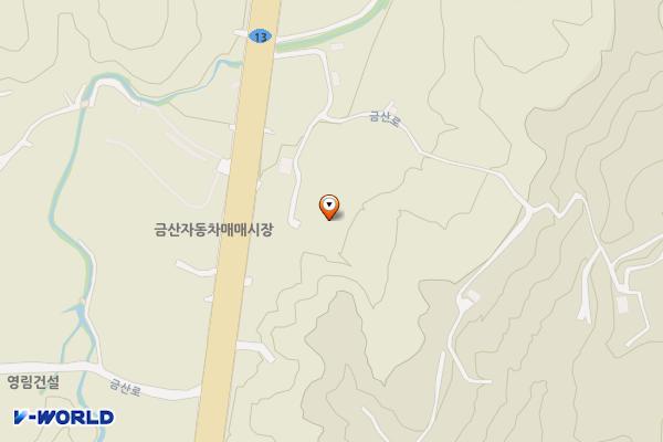 동부노인회관 위치 지도 — 충청남도 금산군 금산읍 하옥리25번지 15호