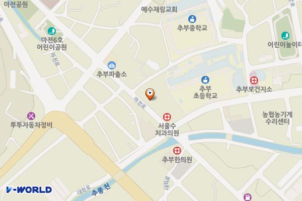 추부신용협동조합 위치 지도 — 충청남도 금산군 금산읍 아인리415번지 1호