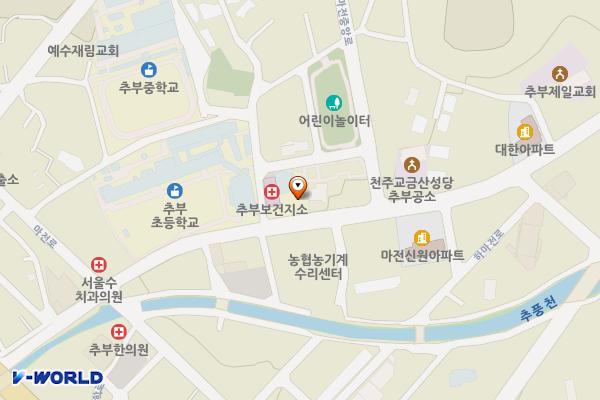 추부문화의집 위치 지도 — 충청남도 금산군 금산읍 중도리420번지 8호