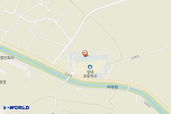 성대초등학교 위치 지도 — 충청남도 금산군 복수면 다복리243번지