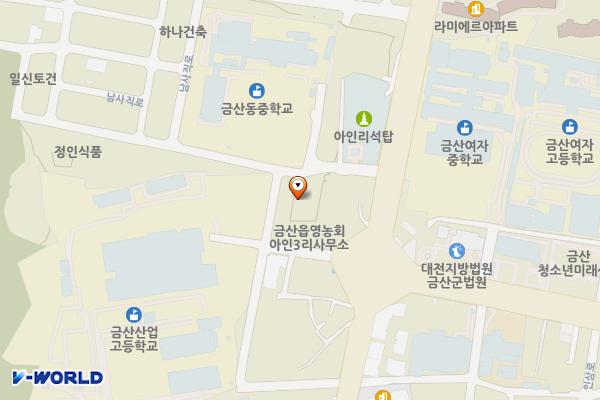 농산물품질관리원 위치 지도 — 충청남도 금산군 추부면 마전리46번지 3호