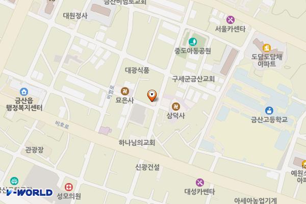 새금산주유소 위치 지도 — 충청남도 금산군 금산읍 만자동1길 9