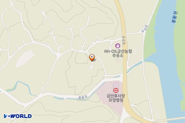 공중화장실 위치 지도 — 충청남도 금산군 남일면 황풍리