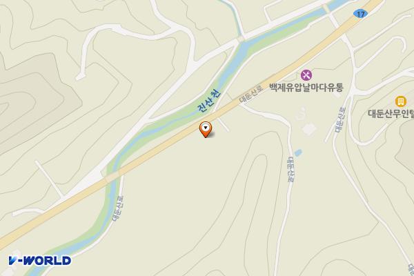 서대산드림리조트 위치 지도 — 충청남도 금산군 진산면 읍내리2번지 2호