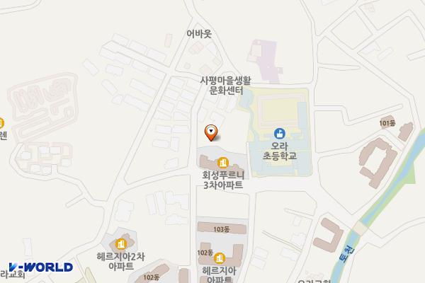 오라이동 1375-1,1376 위치 지도 — 제주특별자치도 제주시 오라이동 1375-1
