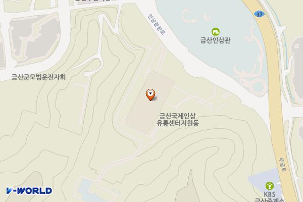 금산국제유통센타 위치 지도 — 충청남도 금산군 군북면 산안리678번지