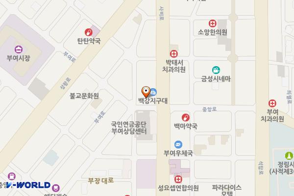 백강문화관 공중화장실 위치 지도 — 충청남도 부여군 부여읍 사비로 91, 백강문화관