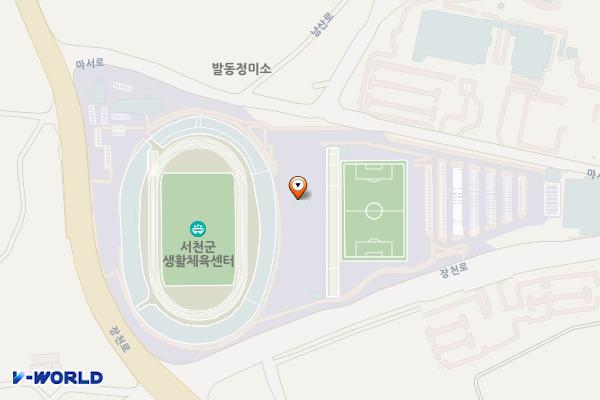 종합운동장 주차장 위치 지도 — 충청남도 서천군 마서면 마서로 401