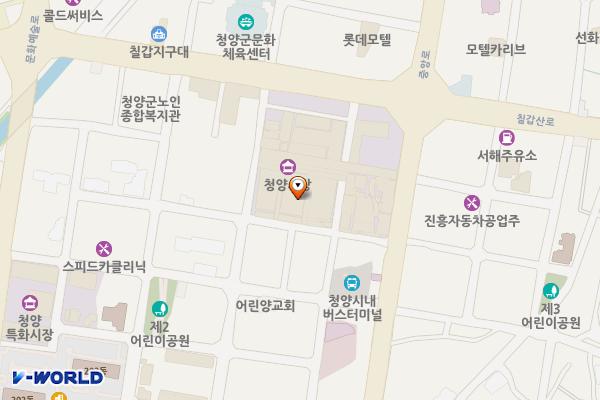청양시장Ⅲ 위치 지도 — 충청남도 청양군 청양읍 중앙로5길 10