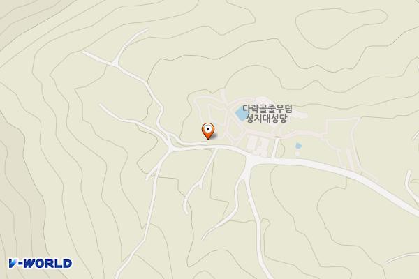 다락골줄무덤성지 위치 지도 — 충청남도 청양군 화성면 다락골길 84