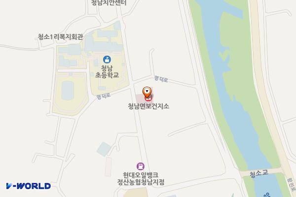 청남보건지소 위치 지도 — 충청남도 청양군 청남면 명덕로 204