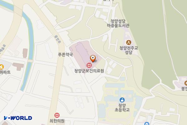 청양군 보건의료원 위치 지도 — 충청남도 청양군 청양읍 칠갑산로 7길 54