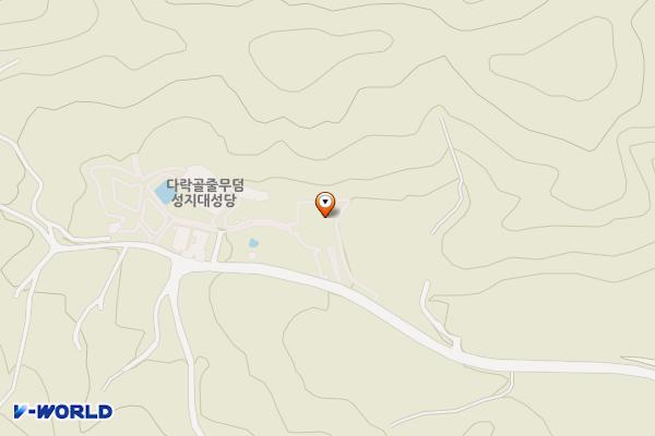 다락골줄무덤 주차장 위치 지도 — 충청남도 화성면 농암리 643