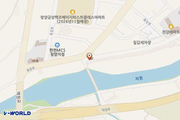 백세공원 위치 지도 — 충청남도 청양군 청양읍 은천동길 1, 공중화장실