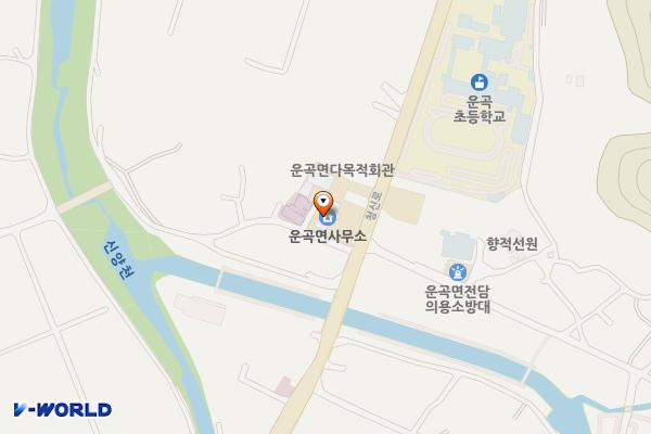 운곡면사무소 위치 지도 — 충청남도 청양군 운곡면 청신로 873, 운곡면사무소