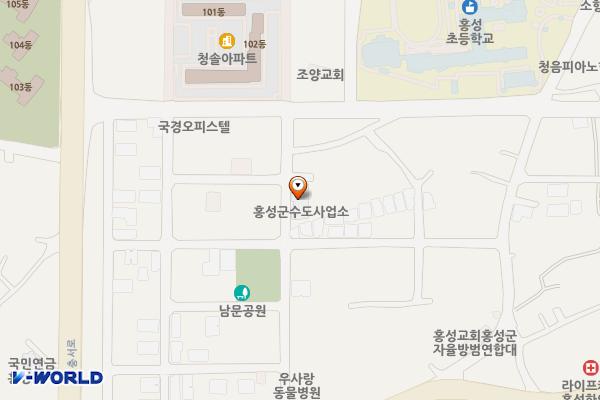 홍성군장애인보호작업장 위치 지도 — 충청남도 홍성군 홍성읍 내포로 136번길 30