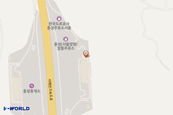 홍성(서울)휴게소 위치 지도 — 충청남도 홍성군 은하면 서해안고속도로 220