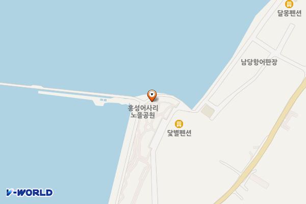 어사노을공원 공중화장실 위치 지도 — 충청남도 홍성군 서부면 남당항자전거길51