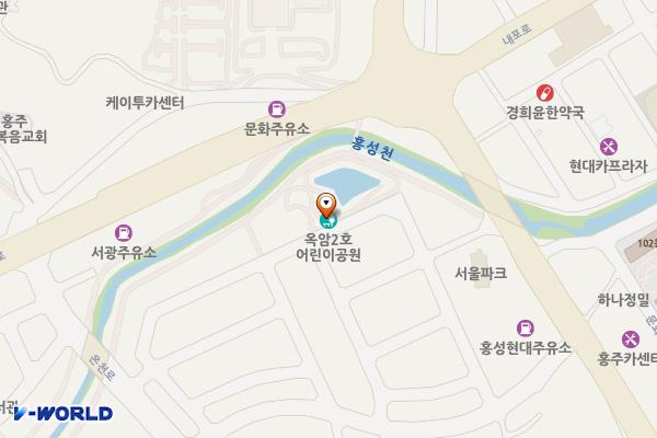 옥암어린이공원 위치 지도 — 충청남도 홍성군 홍성읍 온천3길 29