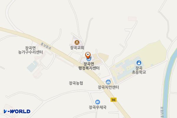 장곡면행정복지센터 위치 지도 — 충청남도 홍성군 장곡면 홍남동로 461