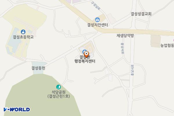 결성면 행정복지센터 화장실 위치 지도 — 충청남도 홍성군 홍남서로738번길 5