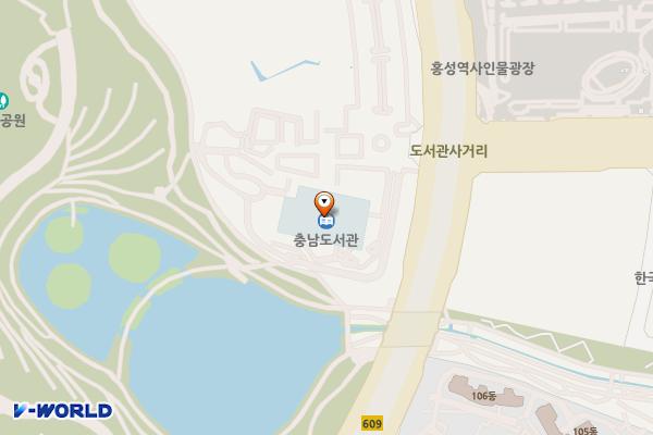 충청남도 도립도서관 화장실 위치 지도 — 충청남도 홍성군 홍북읍 도청대로 577