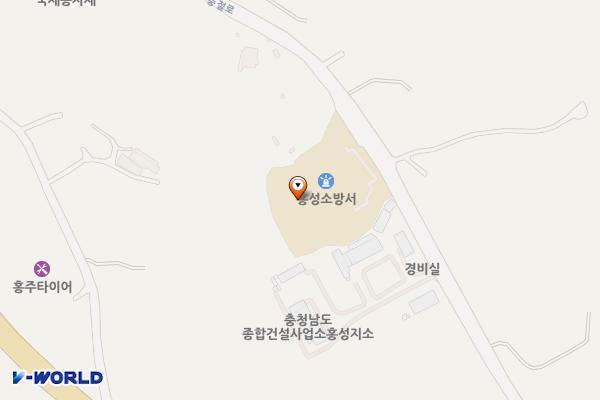 홍성소방서 화장실 위치 지도 — 충청남도 홍성군 홍성읍 충절로 741