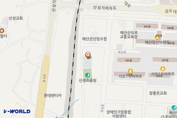 게이트볼장 옆 위치 지도 — 충청남도 예산군 예산읍 역전로125번길 24