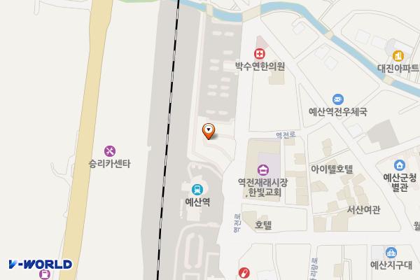 역전시장주차장 위치 지도 — 충청남도 예산군 예산읍 역전로 91
