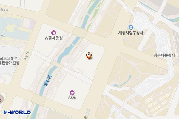 정부세종청사BRT환승센터 위치 지도 — 세종특별자치시 도움3로 5