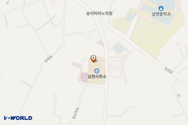 남면사무소청사 위치 지도 — 충청남도 태안군 남면 달산포로 311