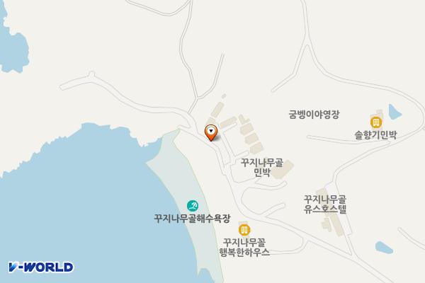 꾸지나무골해수욕장 위치 지도 — 충청남도 태안군 이원면 꾸지나무길 81-32