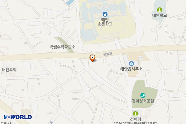 남문4리마을회관 옆 위치 지도 — 충청남도 태안군 태안읍 백화로 40-1