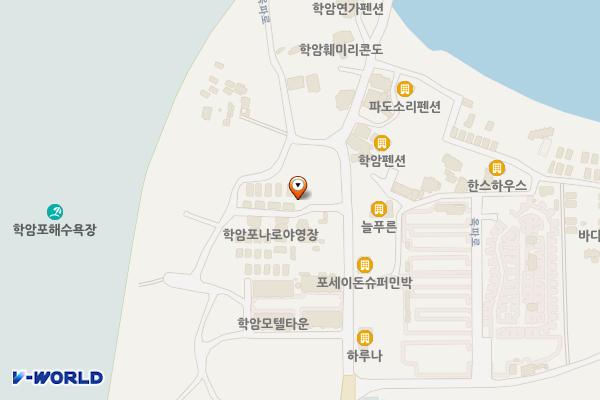 학암포 버스 종점 위치 지도 — 충청남도 태안군 원북면 옥파로 1157-4