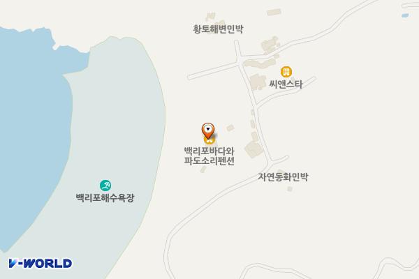 백리포 해수욕장 위치 지도 — 충청남도 태안군 소원면 백리포길39-4