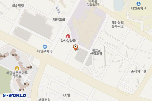 태안상설시장주차장 위치 지도 — 충청남도 태안군 태안읍 시장4길 18