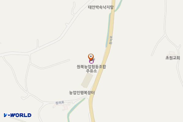 원북농협주유소 위치 지도 — 충청남도 태안군 원북면 원이로 771