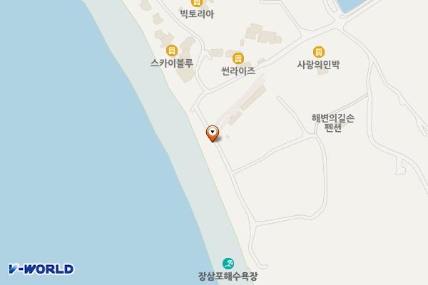 장삼포해수욕장 위치 지도 — 충청남도 태안군 고남면 큰장돌길 283-33