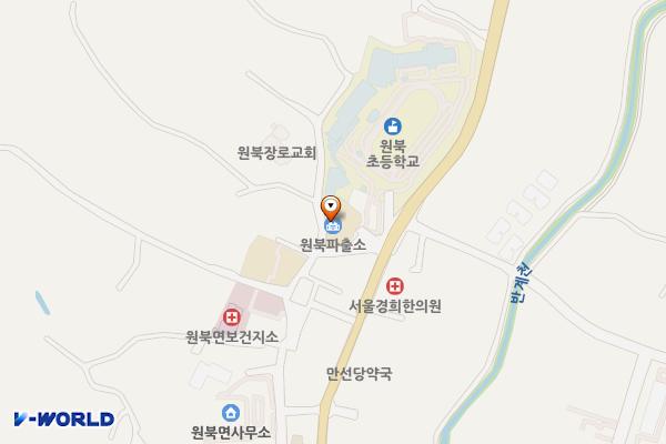 태안경찰 원북파출소 위치 지도 — 충청남도 태안군 원북면 상리길 31-4, 원북파출소