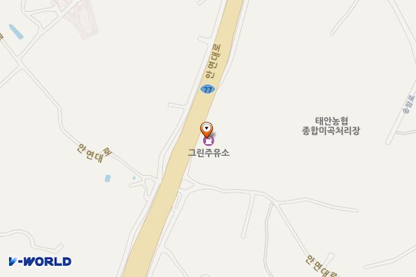그린주유소 위치 지도 — 충청남도 태안군 태안읍 안면대로 257