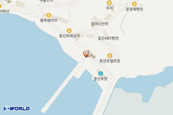 몽산포항 위치 지도 — 충청남도 태안군 남면 몽대로 495-20