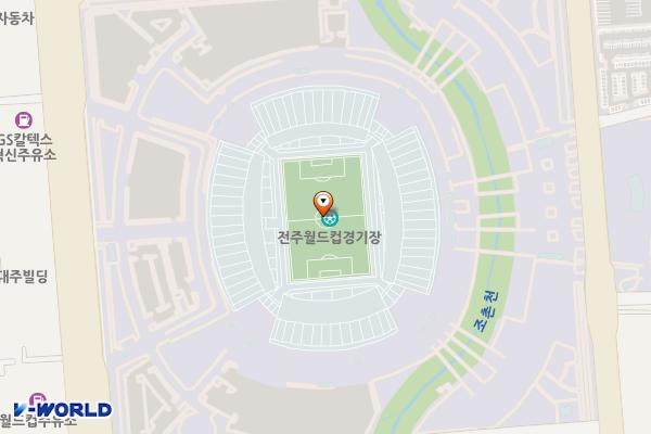 월드컵경기장 동남쪽 야외화장실 위치 지도 — 전북특별자치도 전주시 덕진구 기린대로 1055
