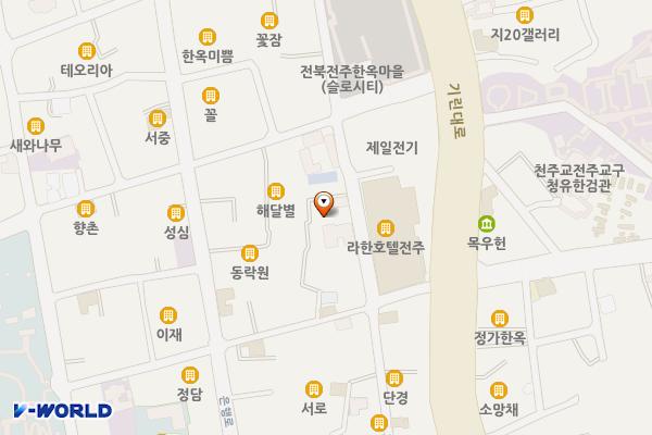 한옥마을도서관 화장실 위치 지도 — 전북특별자치도 전주시 완산구 한지길 68-3
