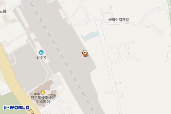 전주역 위치 지도 — 전북특별자치도 전주시 덕진구 동부대로 680